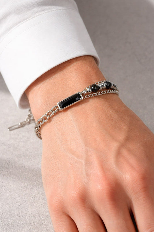 Blackstone Bead Bracelet