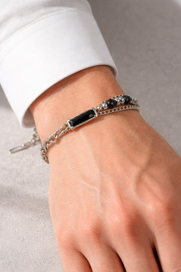 Blackstone Bead Bracelet